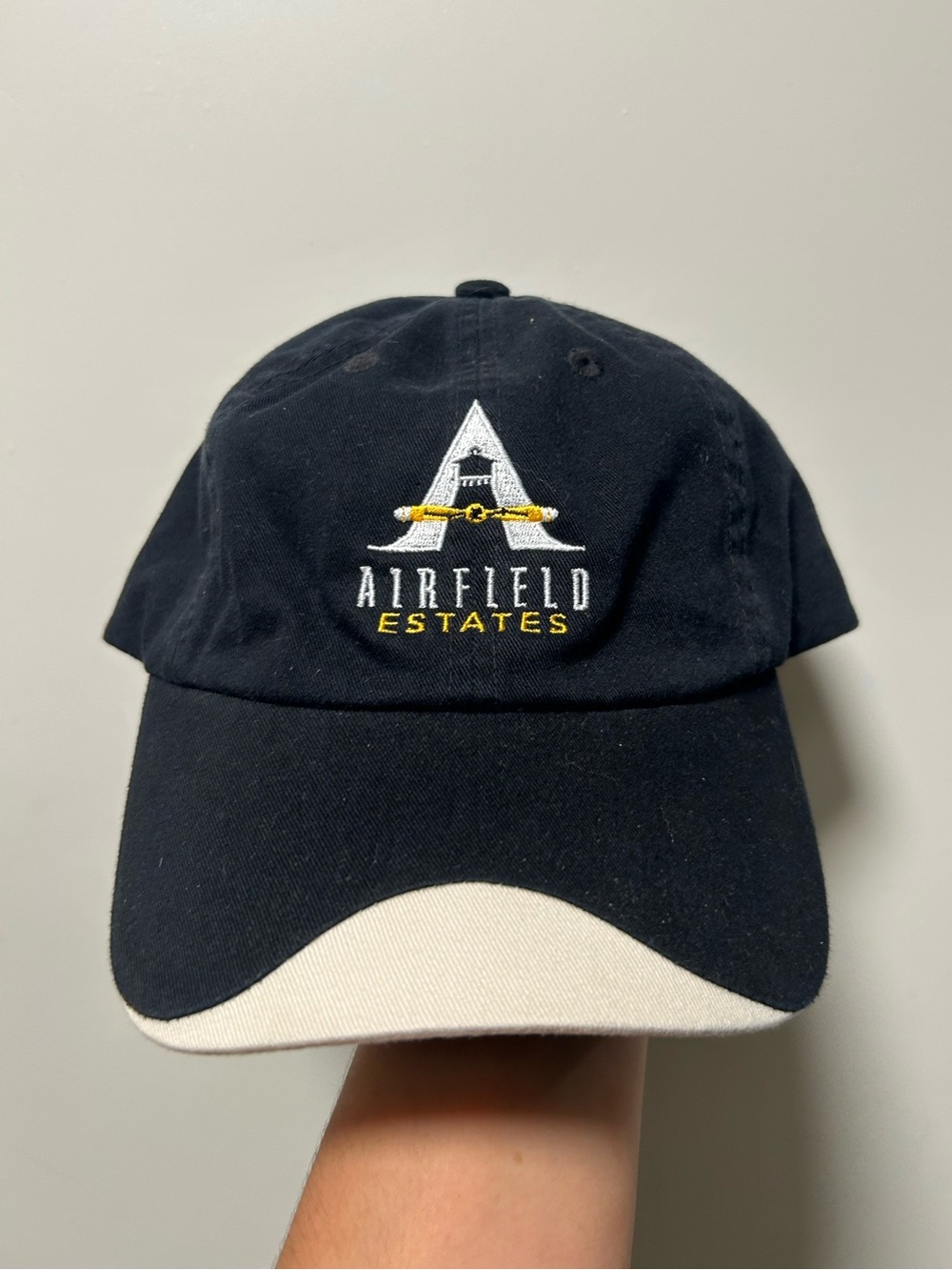 Airfield Estates Navy Contrast Brim Dad Hat
